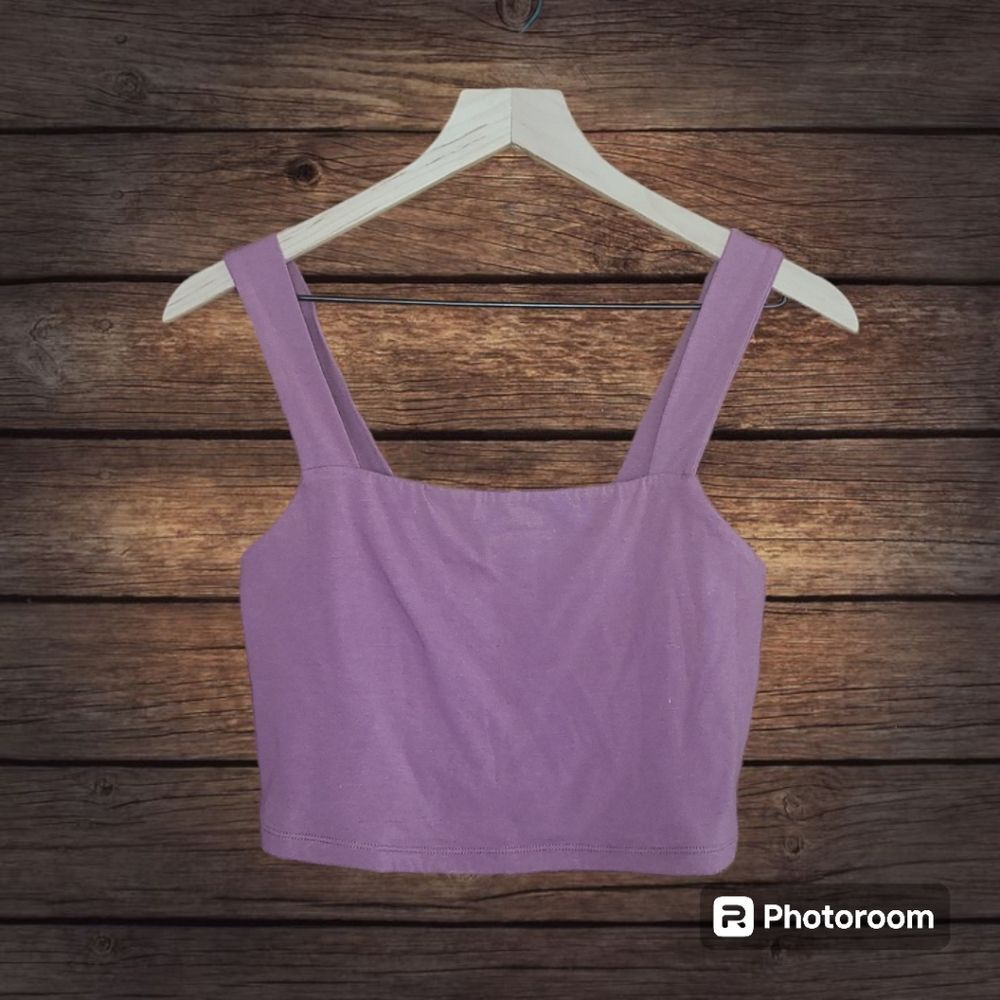 Aeropostale Square Neck Crop Tank Size L